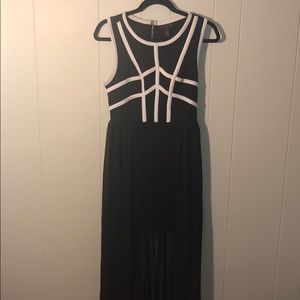 Material girl high low chiffon dress